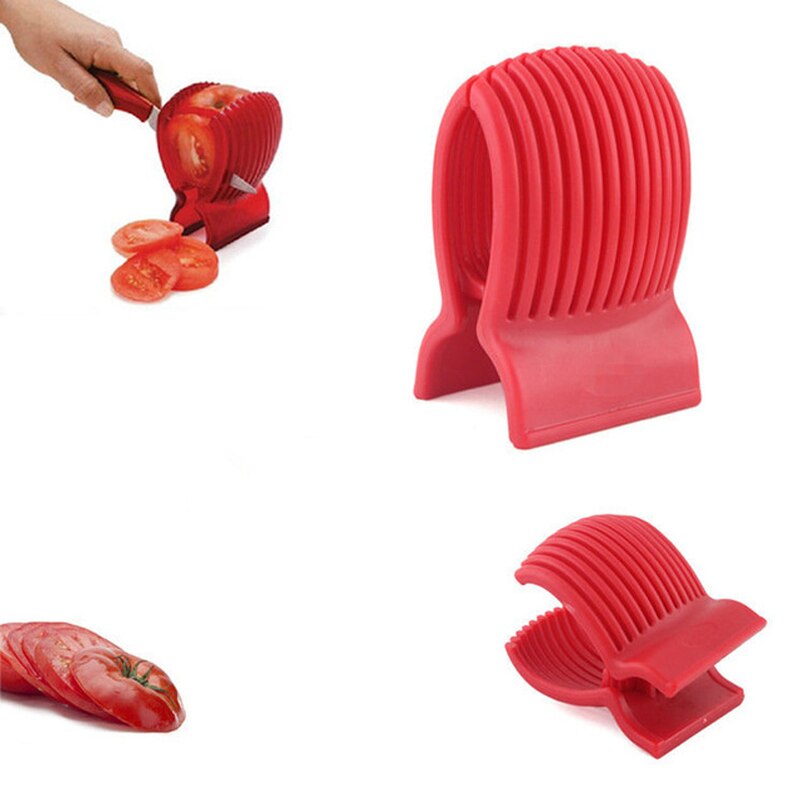  1Pc  丶 Ȧ ̼ ̵   Ŀ  ä   ̼/Wholesale 1Pc Red Tomato Holder Slicer Guide Potato Onion Cutter Fruit Vegetable Orange Shre